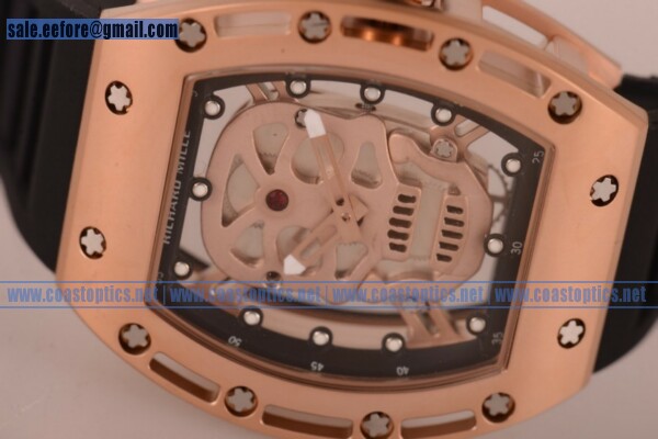 Replica Richard Mille RM 52-01 Watch Rose Gold - Click Image to Close